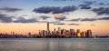One World Trade Center, Lower Manhattan at Sunset, New York Royalty Free Stock Photo
